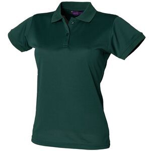 Henbury Womens/Ladies Coolplus® Fitted Polo Shirt / Bottle